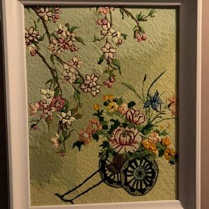 Embroidery Korean art floral garden